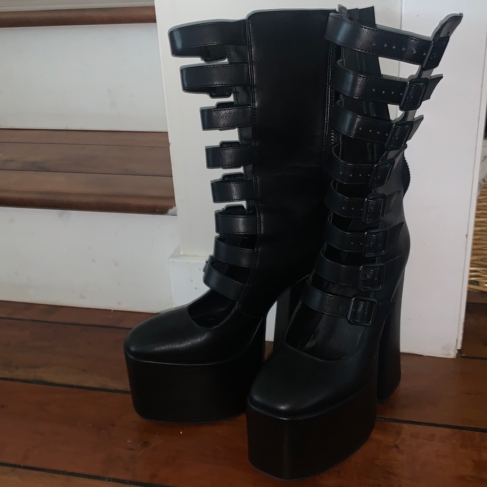 Widow Gone Haywire Platform Boots